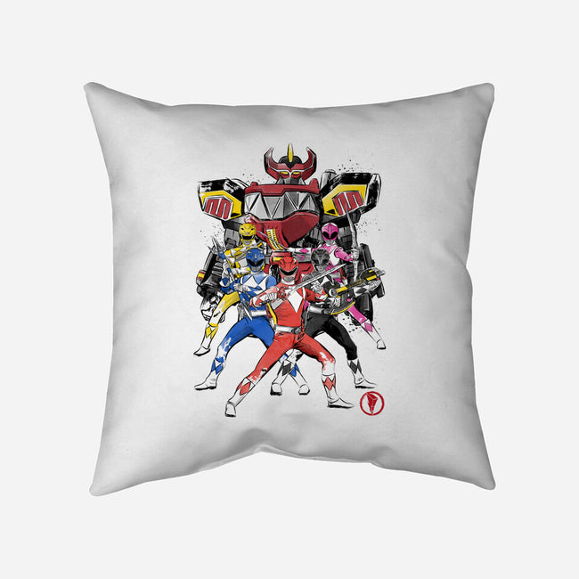 Rangers Sumi-E-none removable cover w insert throw pillow-DrMonekers