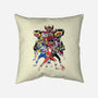 Rangers Sumi-E-none removable cover throw pillow-DrMonekers