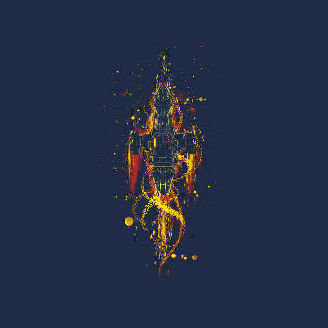 The Shiniest Space Ship V2-womens v-neck tee-kharmazero