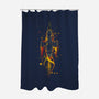 The Shiniest Space Ship V2-none polyester shower curtain-kharmazero