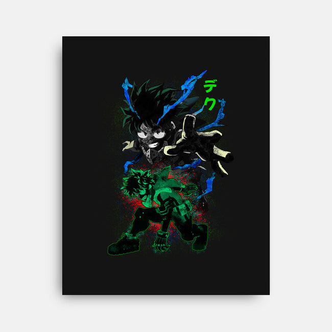 Izuku Deku Hero-none stretched canvas-RonStudio