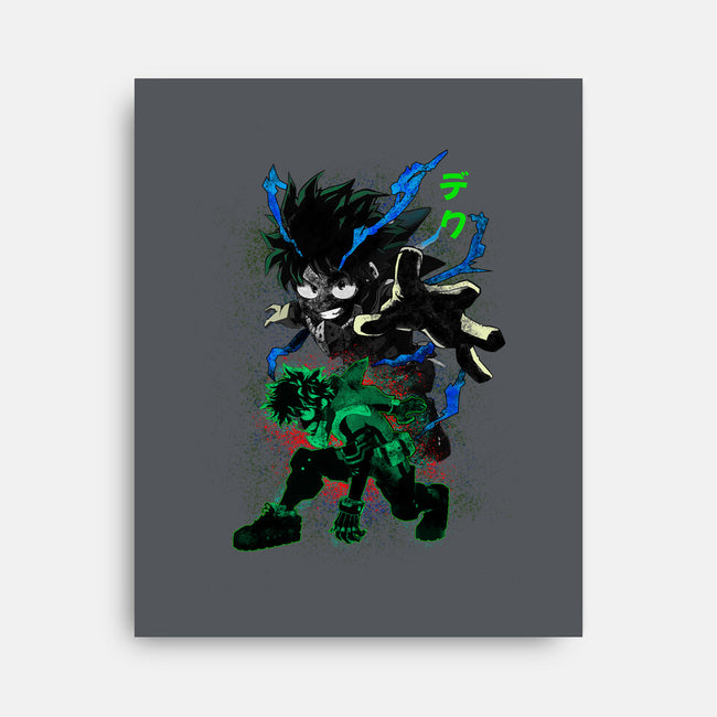 Izuku Deku Hero-none stretched canvas-RonStudio