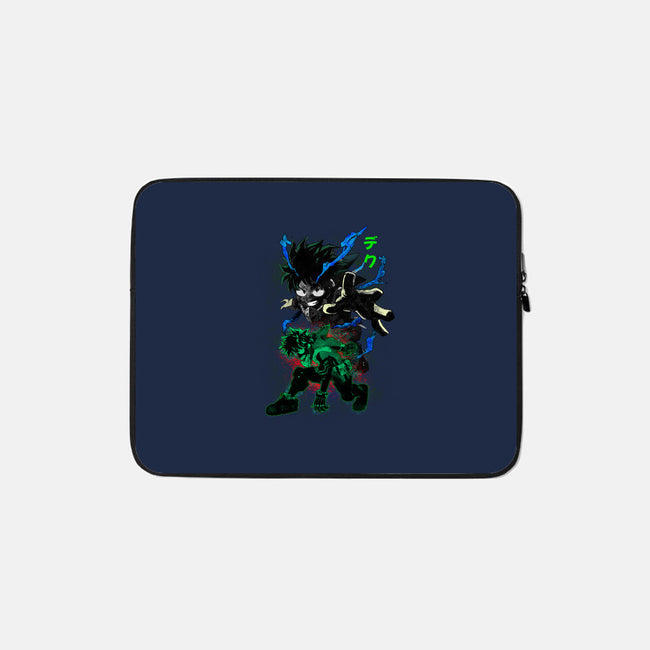 Izuku Deku Hero-none zippered laptop sleeve-RonStudio