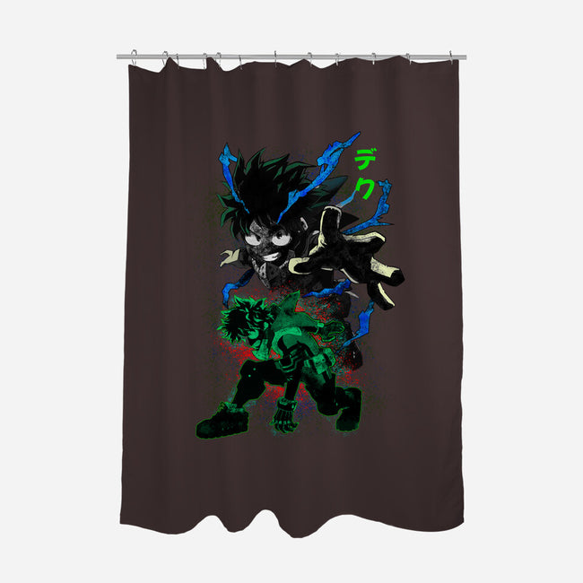 Izuku Deku Hero-none polyester shower curtain-RonStudio