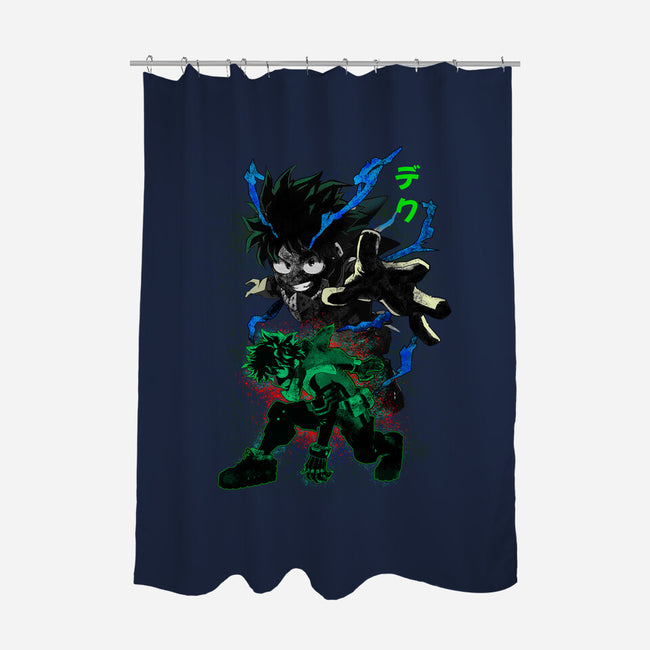 Izuku Deku Hero-none polyester shower curtain-RonStudio