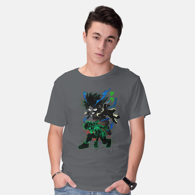 Izuku Deku Hero-mens basic tee-RonStudio