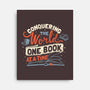One Book At A Time-none stretched canvas-tobefonseca