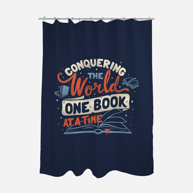 One Book At A Time-none polyester shower curtain-tobefonseca