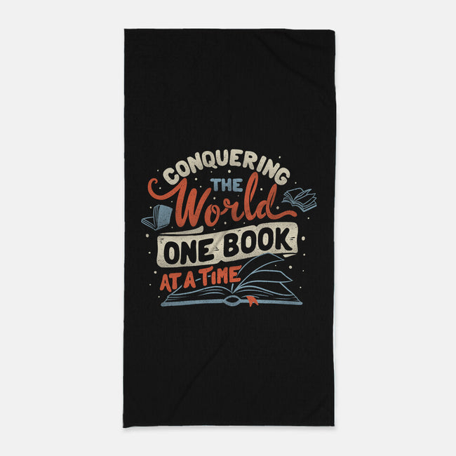 One Book At A Time-none beach towel-tobefonseca