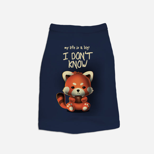 I Don't Know-dog basic pet tank-erion_designs