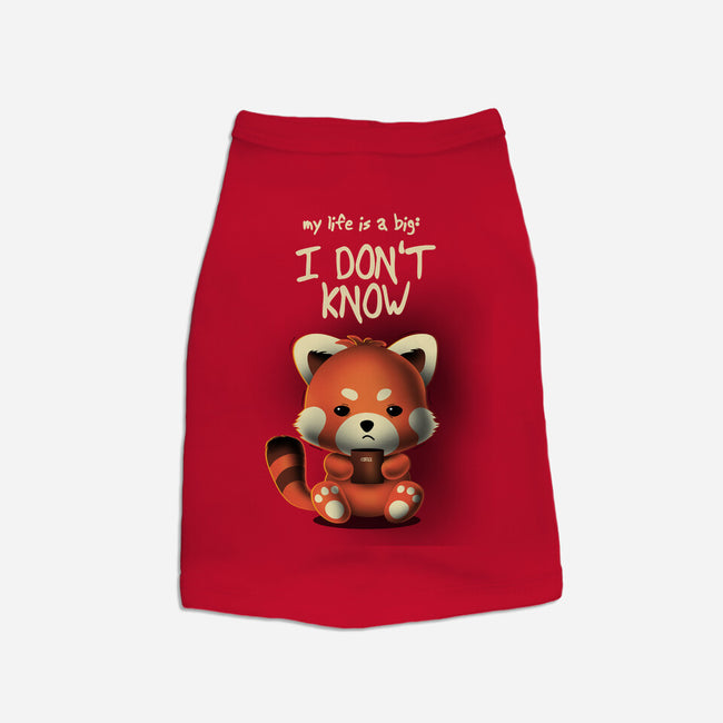 I Don't Know-dog basic pet tank-erion_designs