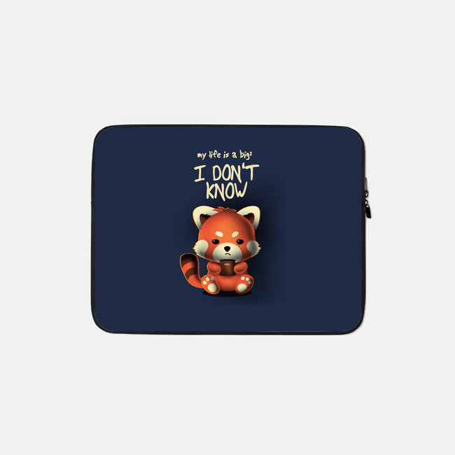 I Don't Know-none zippered laptop sleeve-erion_designs