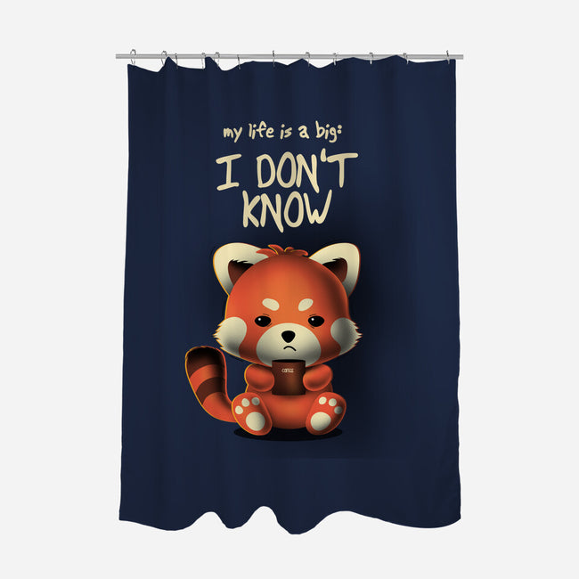 I Don't Know-none polyester shower curtain-erion_designs