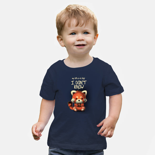 I Don't Know-baby basic tee-erion_designs
