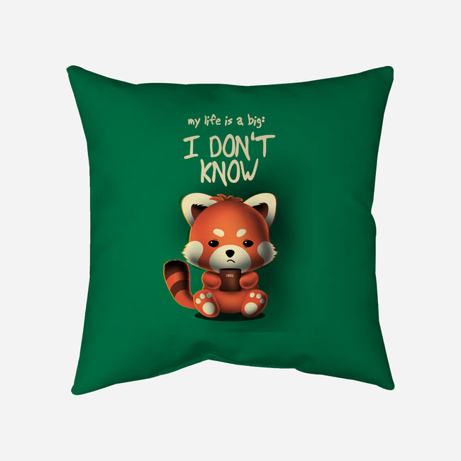 I Don't Know-none removable cover w insert throw pillow-erion_designs