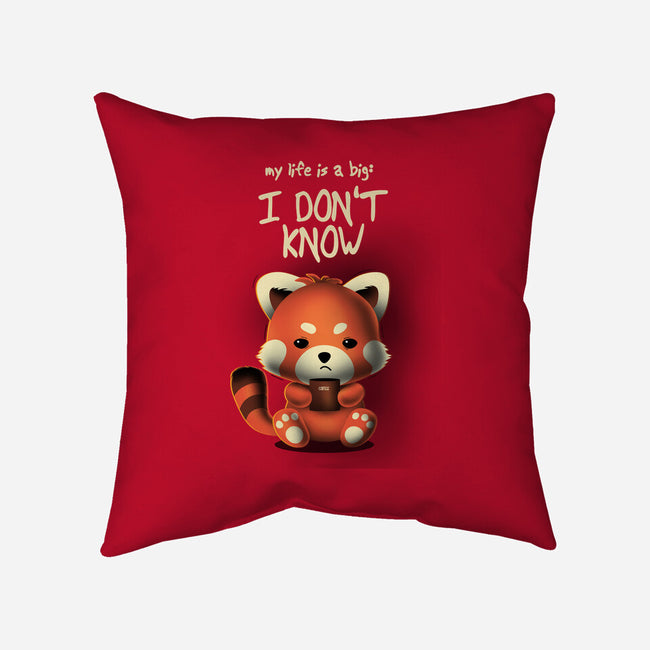 I Don't Know-none removable cover w insert throw pillow-erion_designs