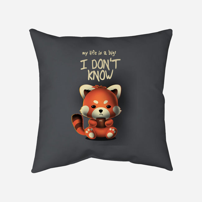 I Don't Know-none removable cover throw pillow-erion_designs