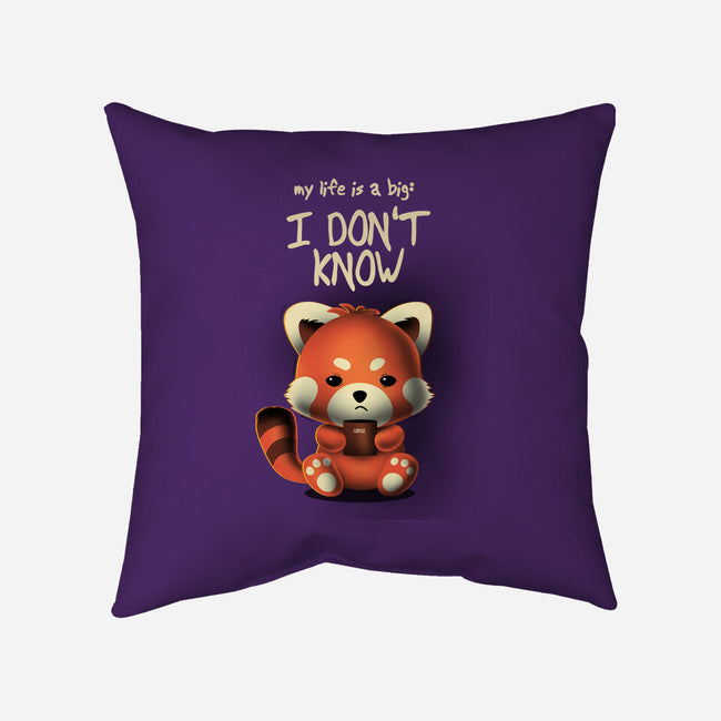 I Don't Know-none removable cover throw pillow-erion_designs