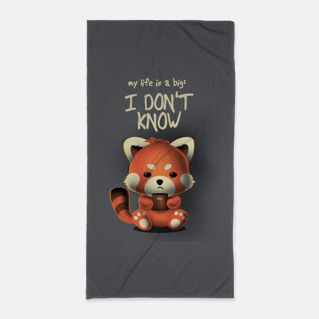I Don't Know-none beach towel-erion_designs