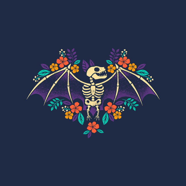 Flowered Bat Skeleton-none dot grid notebook-NemiMakeit