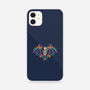 Flowered Bat Skeleton-iphone snap phone case-NemiMakeit