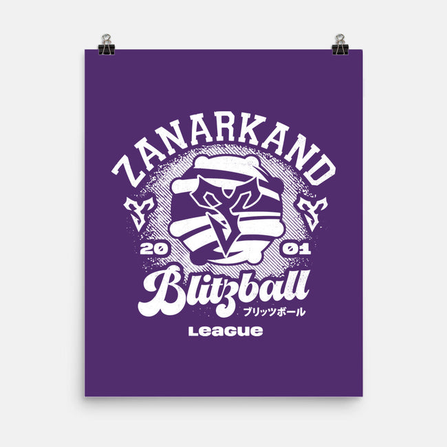 Zanarkand Blitzball League-none matte poster-Logozaste