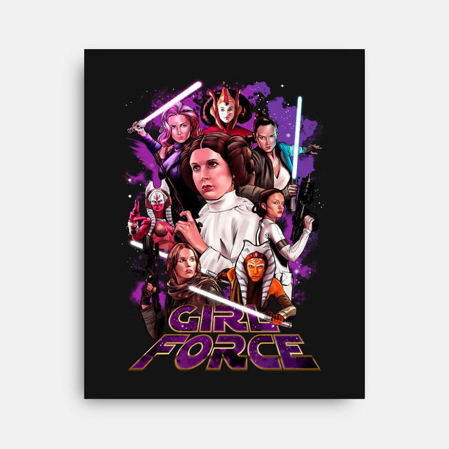 Girl Force -none stretched canvas-Conjura Geek