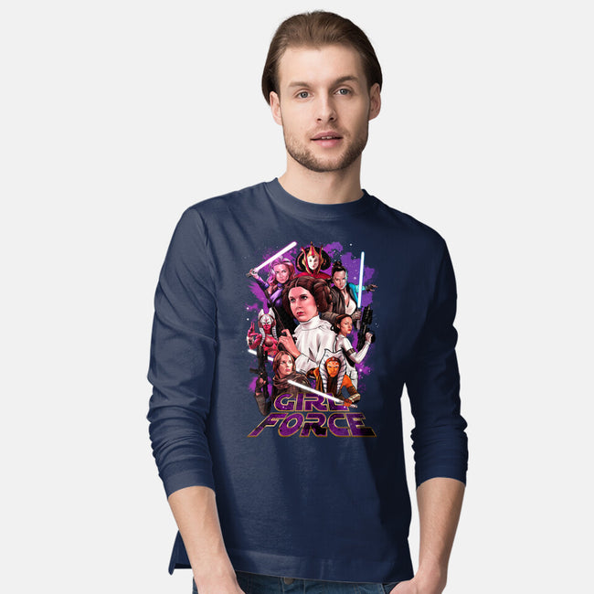 Girl Force -mens long sleeved tee-Conjura Geek