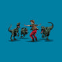 Jurassic Detective-none removable cover w insert throw pillow-zascanauta