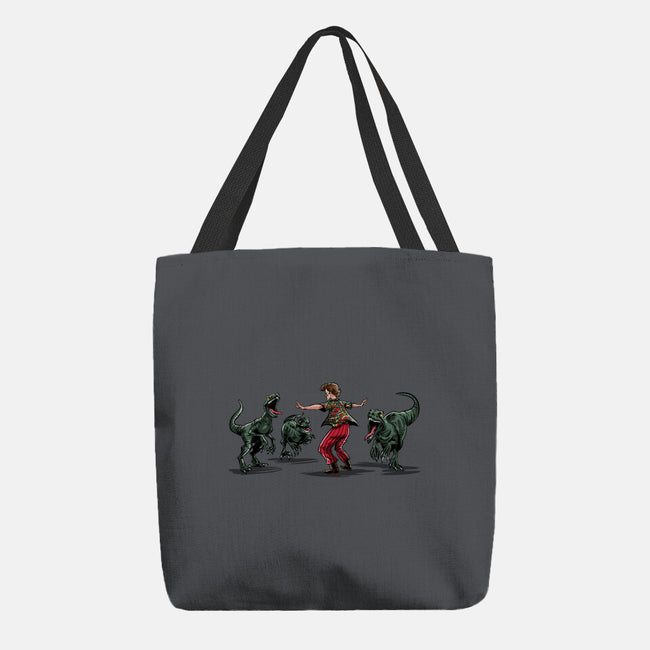 Jurassic Detective-none basic tote bag-zascanauta