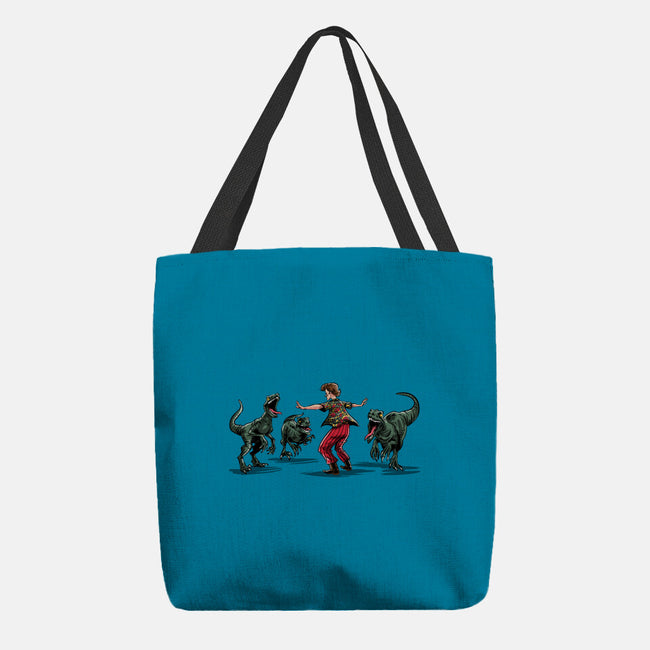 Jurassic Detective-none basic tote bag-zascanauta