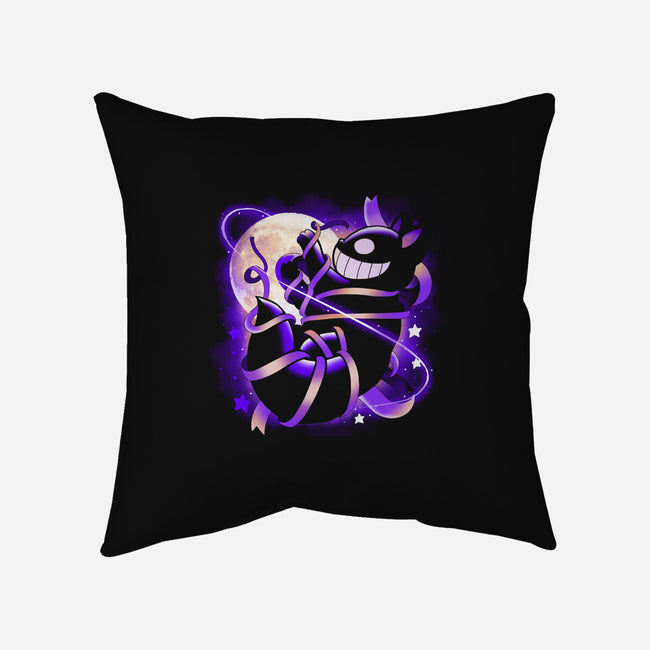Grinning Cat-none removable cover throw pillow-Vallina84