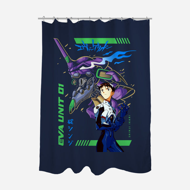 Evangelion Unit 01-none polyester shower curtain-Hova