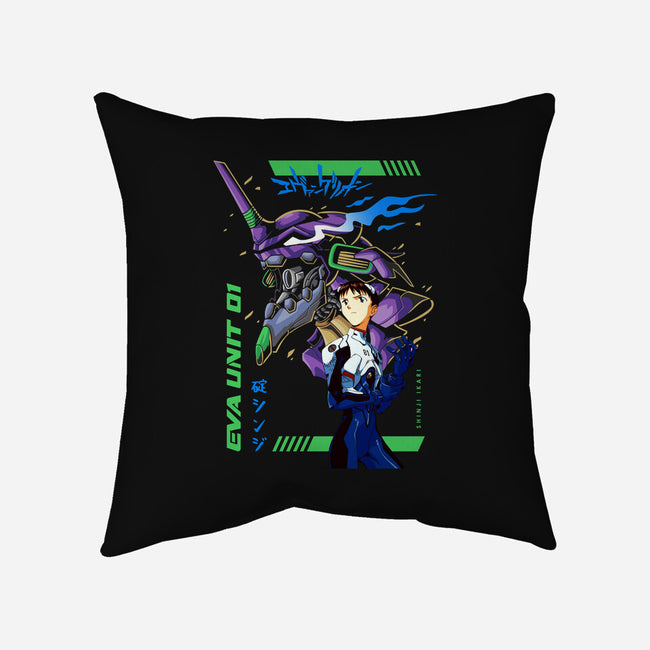 Evangelion Unit 01-none removable cover w insert throw pillow-Hova