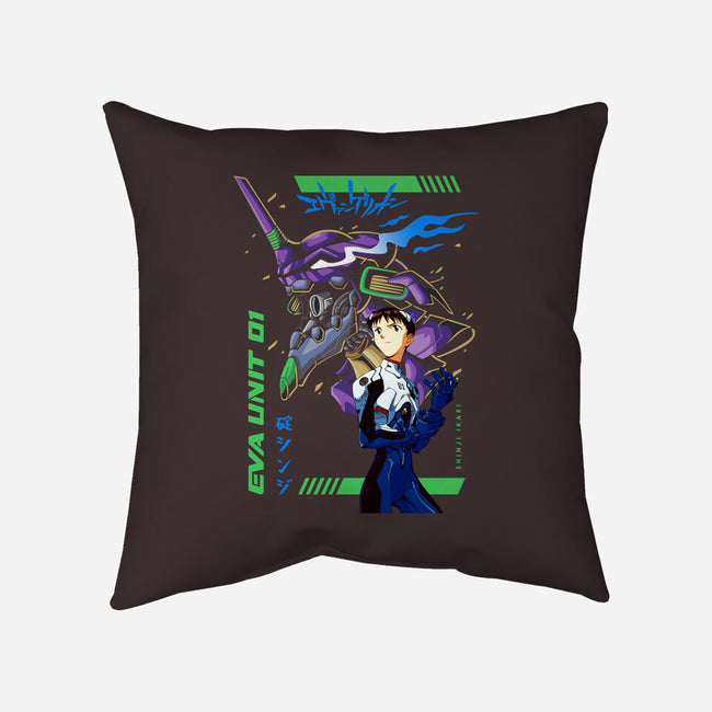 Evangelion Unit 01-none removable cover w insert throw pillow-Hova