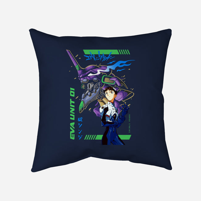 Evangelion Unit 01-none removable cover w insert throw pillow-Hova