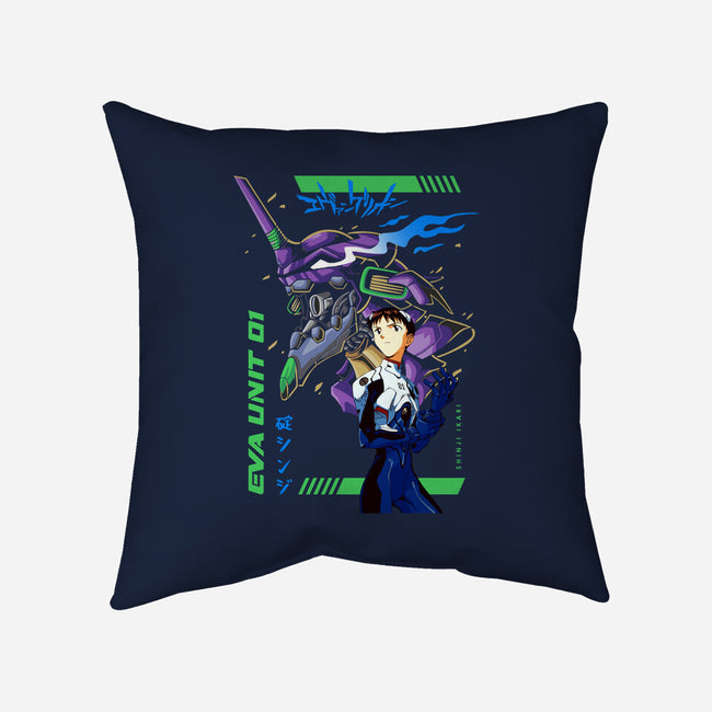 Evangelion Unit 01-none removable cover throw pillow-Hova
