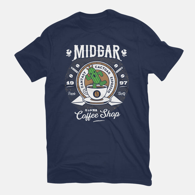 Cactuar Coffee Shop-mens heavyweight tee-Logozaste