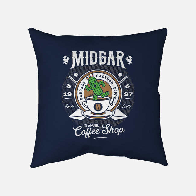 Cactuar Coffee Shop-none removable cover w insert throw pillow-Logozaste