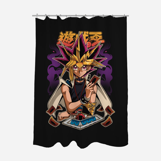 Pharaoh Atem-none polyester shower curtain-Bellades