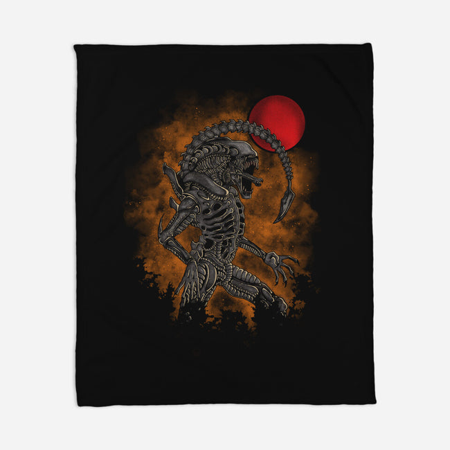 The Alien-none fleece blanket-turborat14