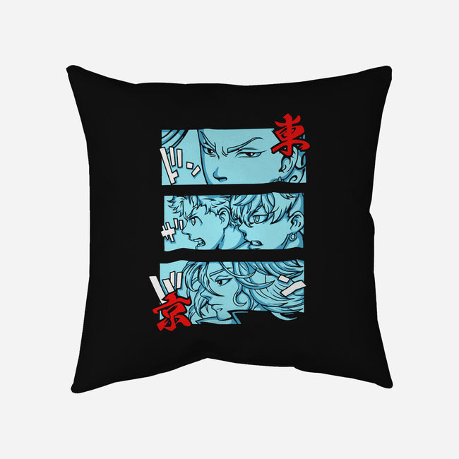 Tokyo Gang Students-none removable cover throw pillow-rondes