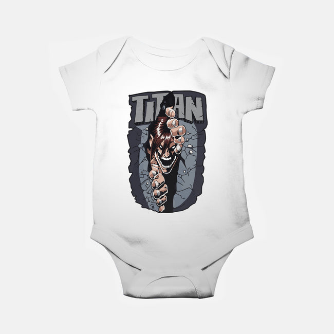 The Angry Titan-baby basic onesie-rondes