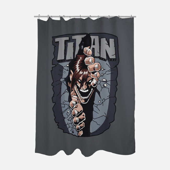 The Angry Titan-none polyester shower curtain-rondes