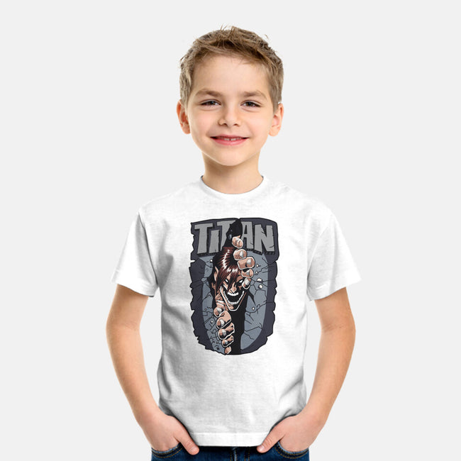 The Angry Titan-youth basic tee-rondes