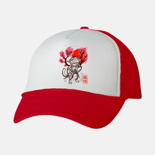 The One-unisex trucker hat-meca artwork