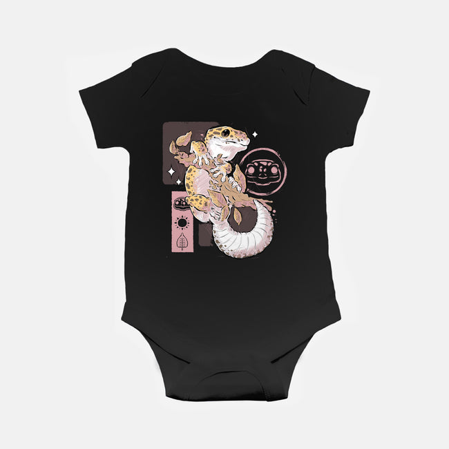 Leopard Gecko-baby basic onesie-xMorfina