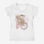 Leopard Gecko-womens v-neck tee-xMorfina