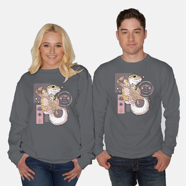 Leopard Gecko-unisex crew neck sweatshirt-xMorfina