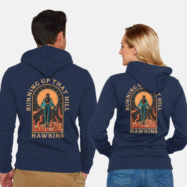 Up That Hill-unisex zip-up sweatshirt-fanfreak1